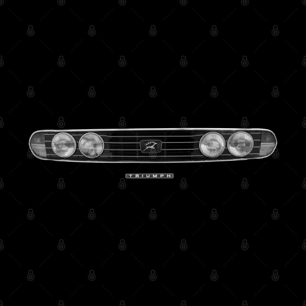 Triumph Stag classic car minimalist grille by soitwouldseem