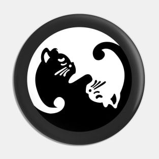 Cat Yin and Yang Pin