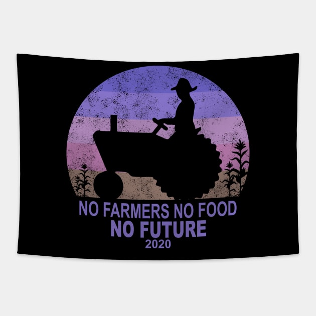 No Farmers No food Tapestry by Alkahfsmart