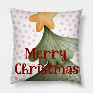 Cute Merry Christmas Tree Pillow