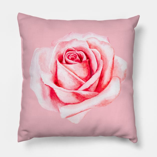 Life roses Pillow by Eva Passi Arts