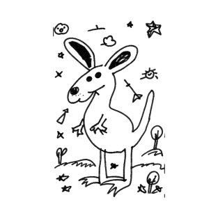 Baby Kangaroo - Doodle T-Shirt