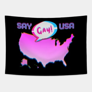 SAY GAY USA! Tapestry