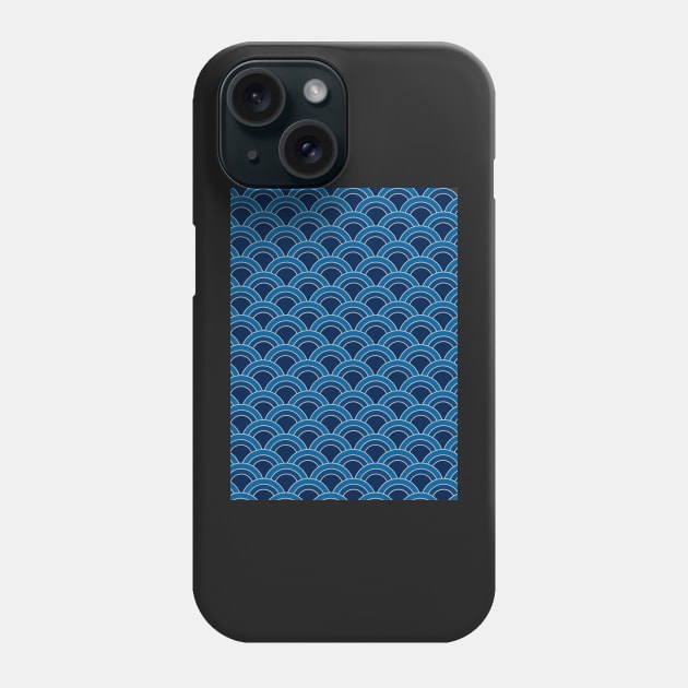 Dark blue pattern Phone Case by artoffaizan