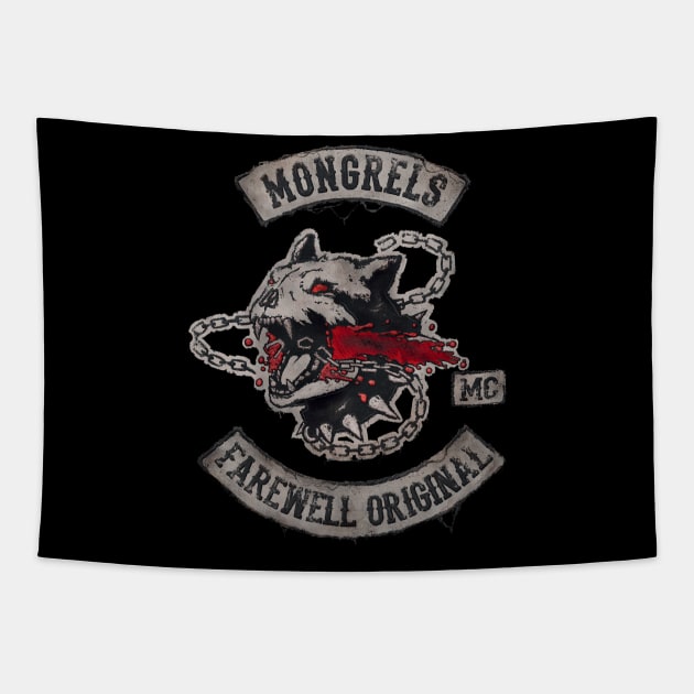 Mongrels Farewell Original MC Days Gone Tapestry by PIRULITIS