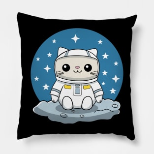 Cute Astronaut Cat Pillow