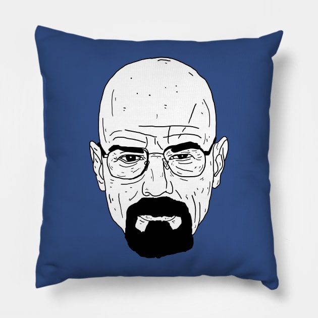 Walter White Pillow by nickcocozza