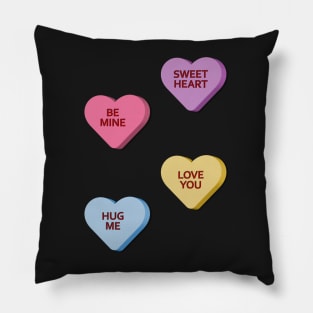 Candy Heart Stickers nice Pillow