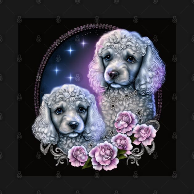 Cavoodles With Roses by Enchanted Reverie