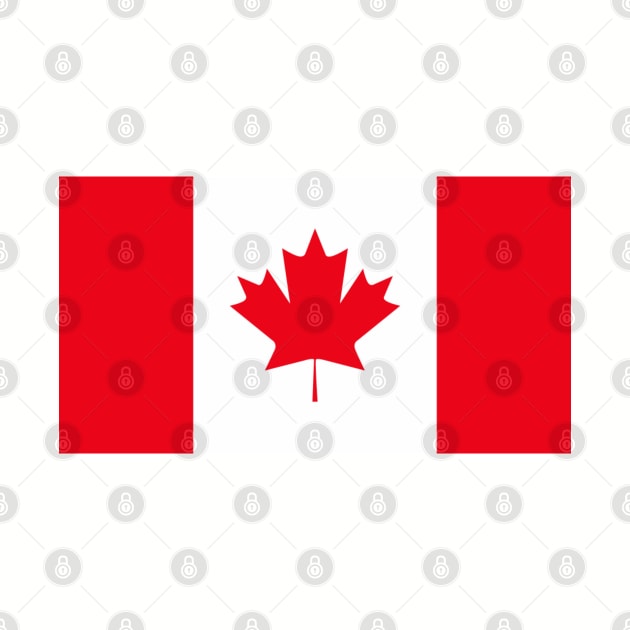 Canada Flag Minimalist by Issho Ni