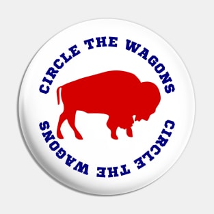 Buffalo Football Circle the Wagons Pin