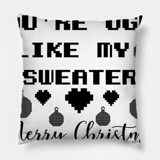 Ugly Christmas Sweater Pillow