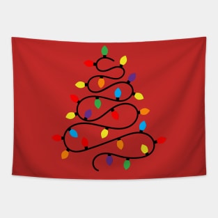 Lights Christmas Tree Tapestry