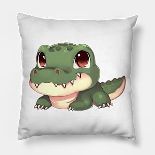 Cute Crocodile - Made by AI Pillow