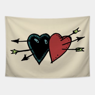 Two of Hearts Tapestry