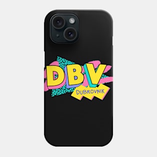 Dubrovnik, Croatia Retro 90s Logo Phone Case