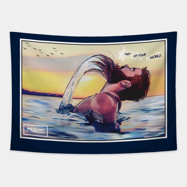 Queer Pop: The Bearded Merman Tapestry by JasonLloyd