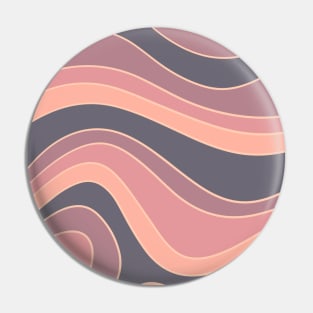 Pink Rainbow Waves Pin