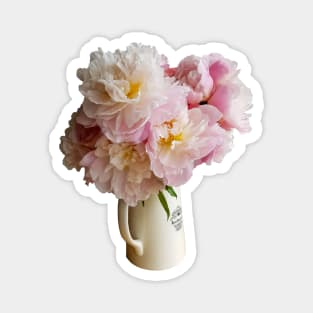 Peony Flowers in a Jug Magnet