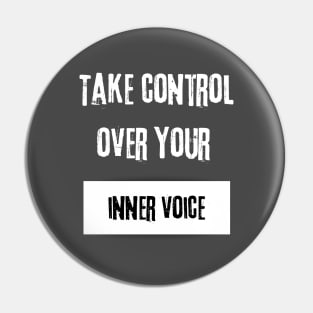 Take Control over Your Inner Voice Motivational Quote Pin