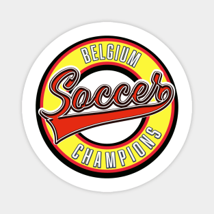 Belgium Soccer Champions logo Magnet