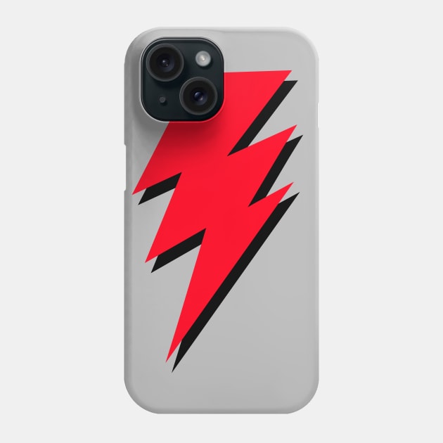 Triple, Red, Lightning Bolt Phone Case by OneThreeSix