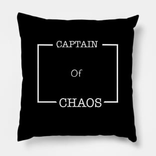Captain of chaos T-shirt for dad Pillow