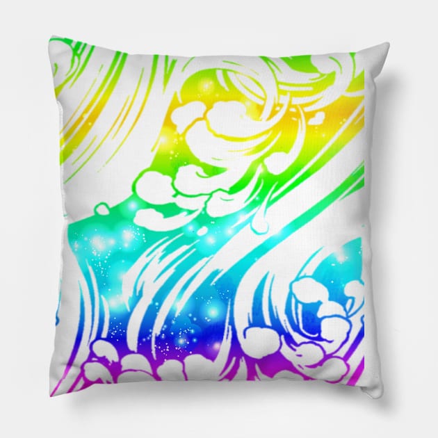 Misty Oceania Pillow by SamariaVarela90