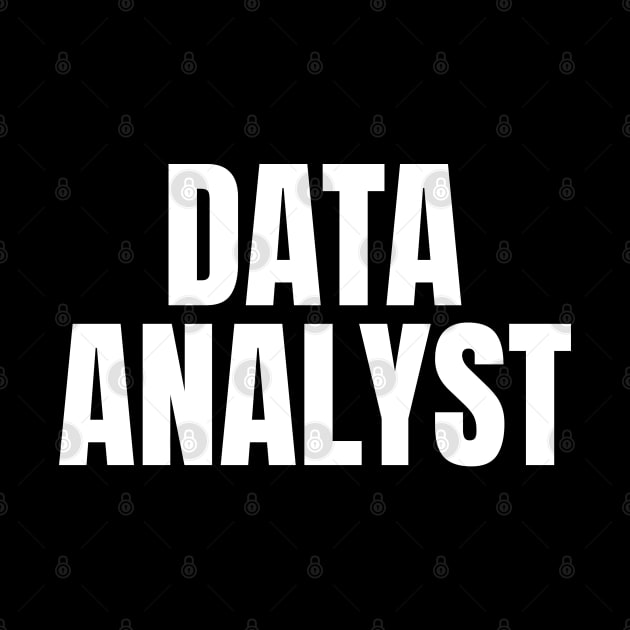 Data Analyst - Simple Bold Text by SpHu24