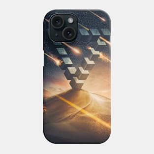 Abstract meteor shower Phone Case