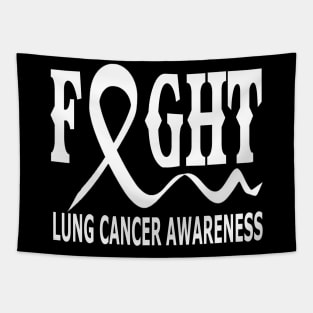 Fight Lung Cancer Awareness Tapestry