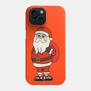 Santa Claus Christmas Flip Flops Phone Case