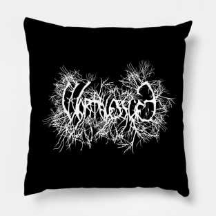 Worthless Life Tee Black Pillow