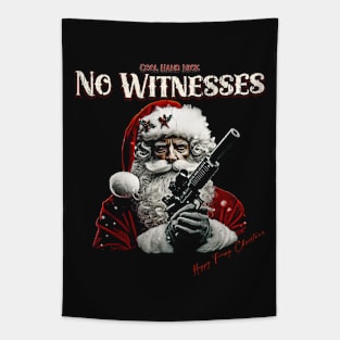 Santa Claus Leaves No Witnesses Tapestry