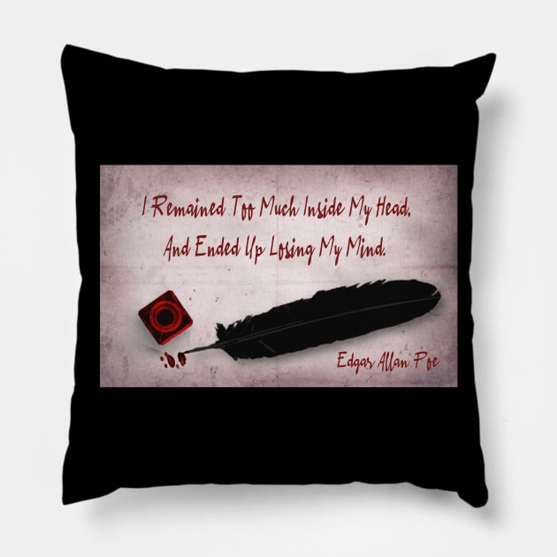 Losing One's Mind Pillow by dflynndesigns