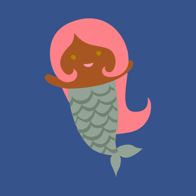 Cute Mermaid {Coral Pink} by Cecilia Mok