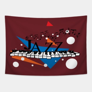 Jazz Piano Music Tapestry