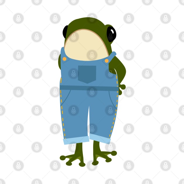 Frog in overalls by Jennifer Ladd