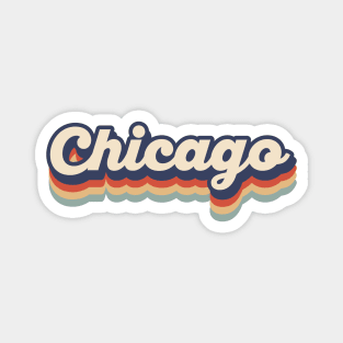 Chicago Vintage Colors Magnet