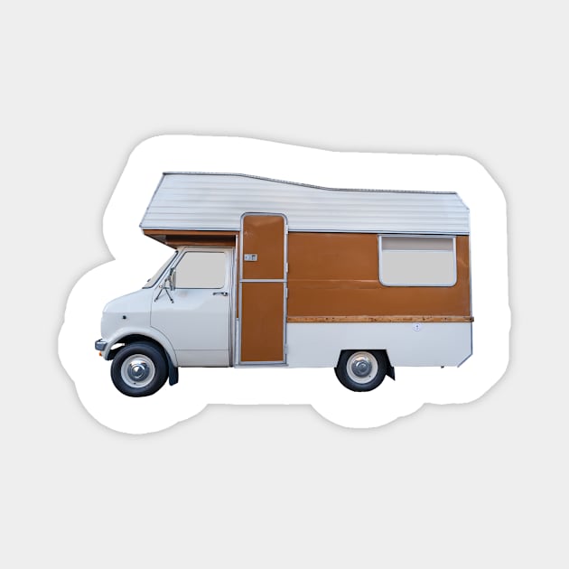 Retro RV Or Campervan Magnet by mrdoomits