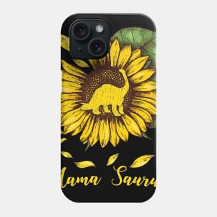 Sunflower Mama Saurus Phone Case