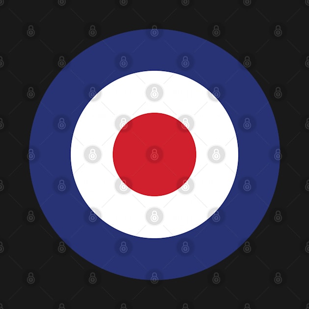 RAF Roundel Circle Target Bullseye MOD Royal Air Force by phoxydesign