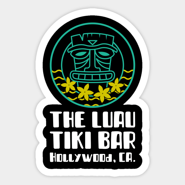 The Luau Bar - Tiki - Sticker | TeePublic