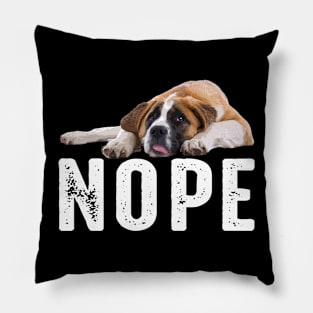 Sleek and Snuggly St. Bernard Elegance, Urban Canine Tee Pillow