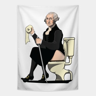 George Washington on the Toilet Tapestry