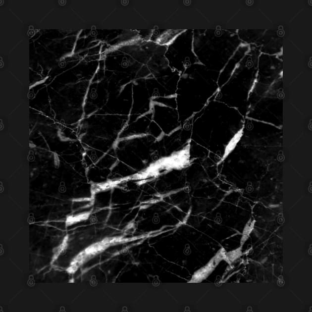 preppy abstract modern chic minimalist black marble by Tina