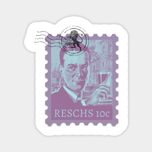 Reschs - Beer Stamp Magnet by Simontology