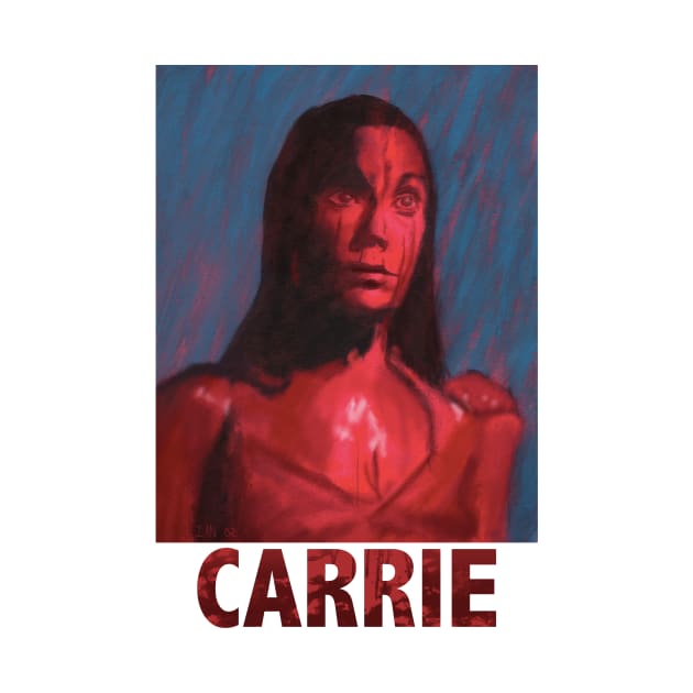 Carrie Digital Portrait- Text Design by ianoz