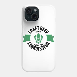 Craft Beer Connoisseur with green beer hops Phone Case