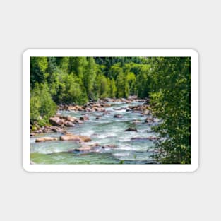 River Landscape in Colorado Magnet